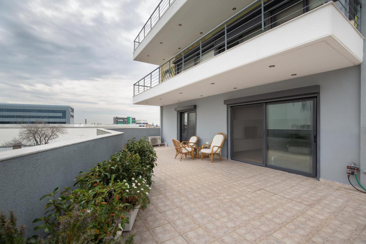 Spacious Modern Apartments With Great Rooftop View Athens Exterior photo